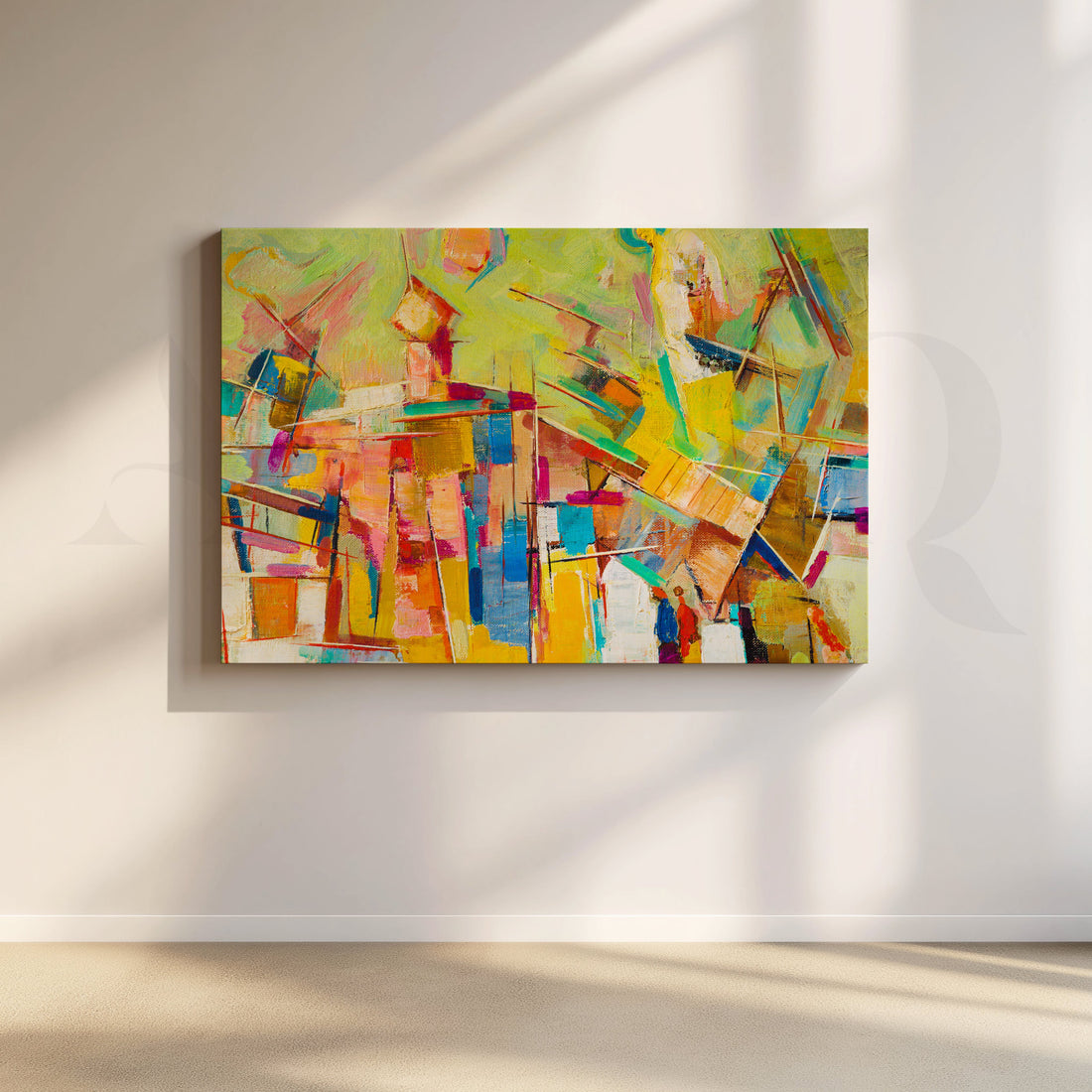 Colorful Abstract Canvas Artwork – Asha Art Studio