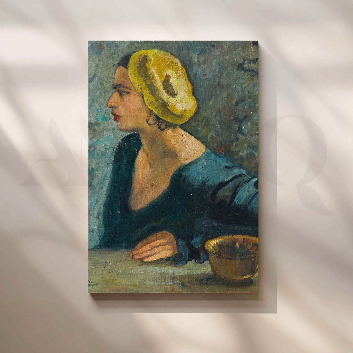 Self-Portrait II by Amrita Sher-Gil Canvas Artwork – Asha Art Studio