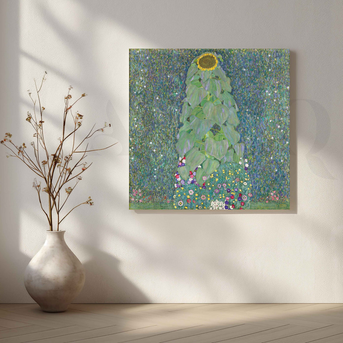 Sunflower Meadow Impressionist Canvas Artwork – Asha Art Studio