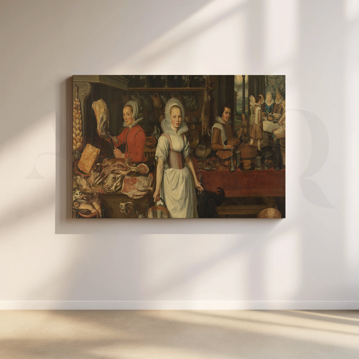 Rich man and poor Lazarus Canvas Artwork – Asha Art Studio