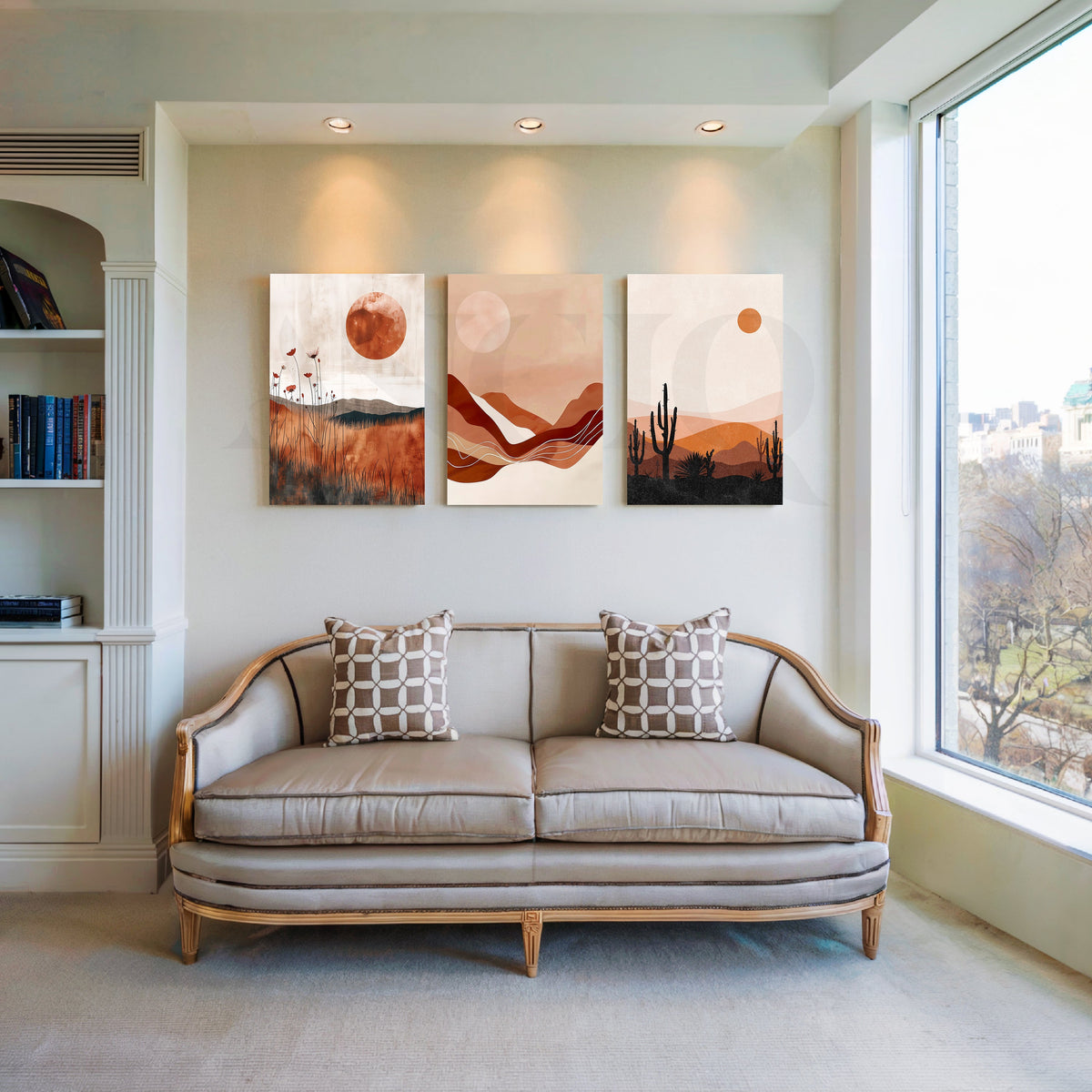 Desert Mirage Gallery Wall – Set of 3 Artworks – Asha Art Studio