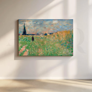 Countryside Meadow Canvas Artwork – Asha Art Studio