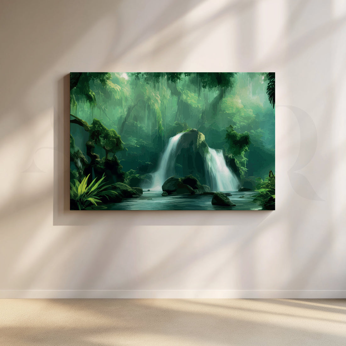 Serene Wilderness Canvas Artwork – Asha Art Studio