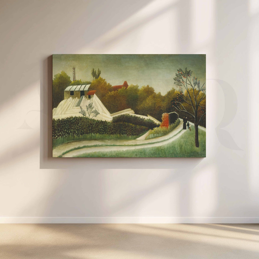 Quiet Countryside Garden Canvas Artwork – Asha Art Studio