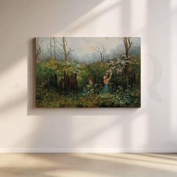 Spring Garden Blossom Canvas Artwork – Asha Art Studio