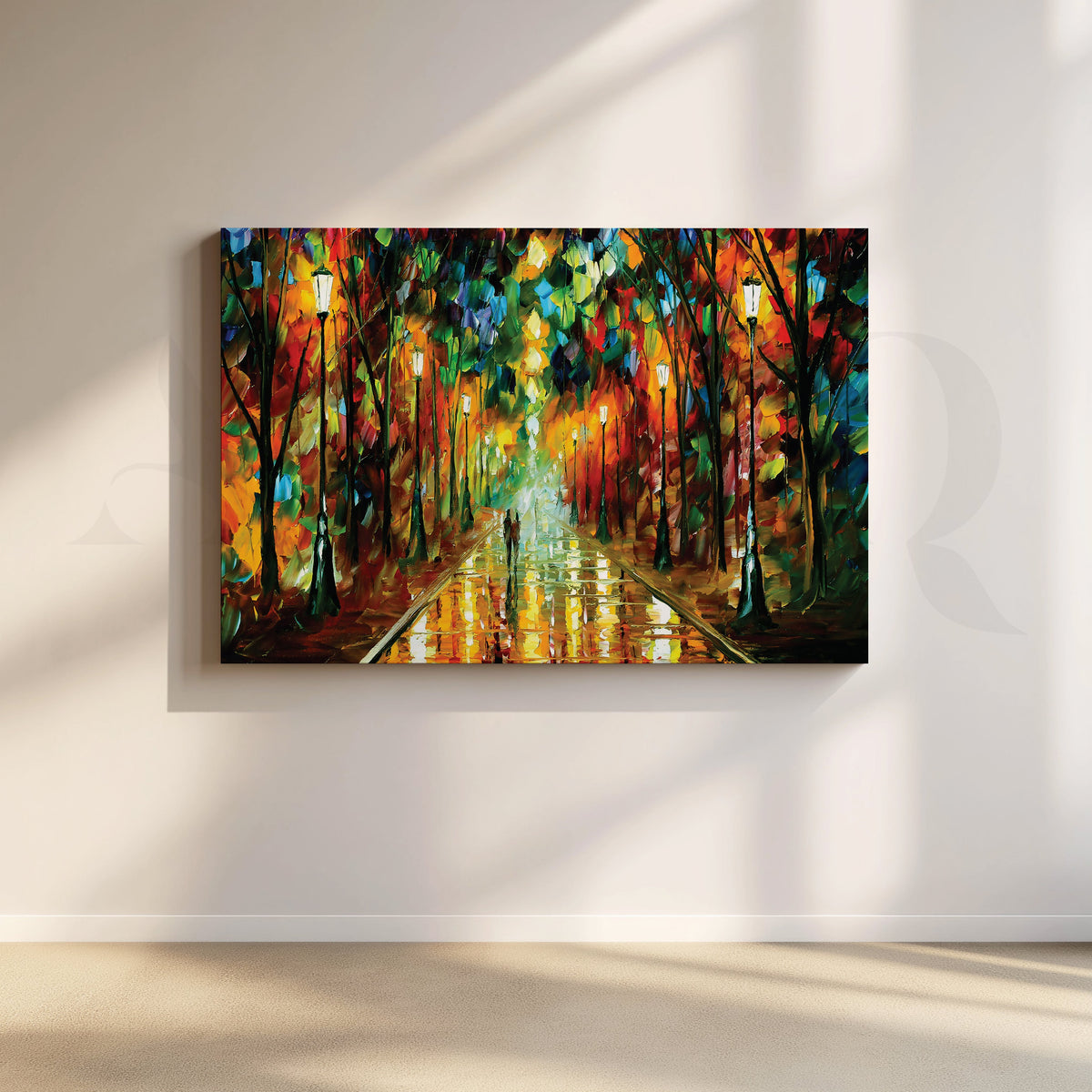 Love Amidst the Abstract Storm Canvas Artwork – Asha Art Studio