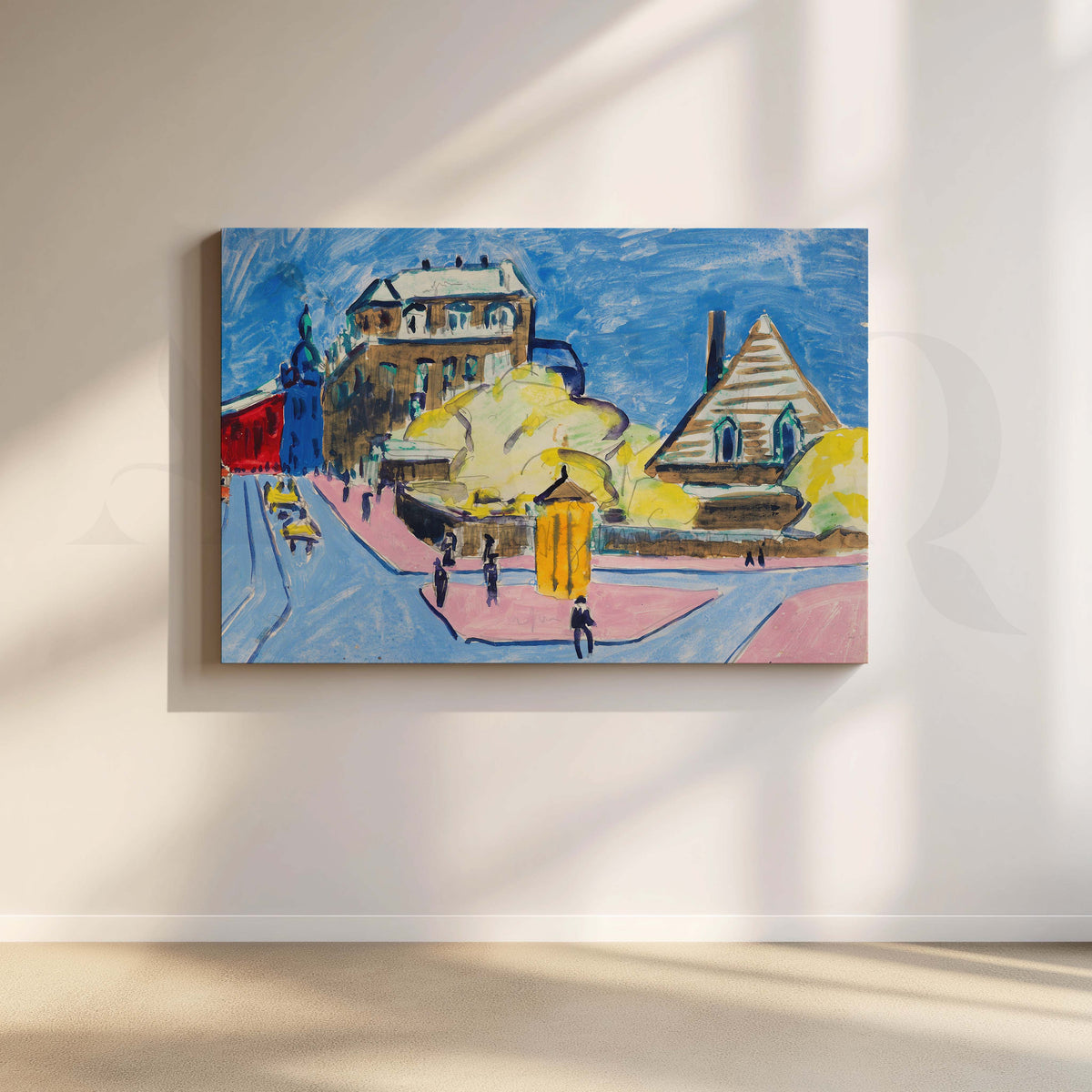Vibrant Cityscape Wall Artwork – Asha Art Studio