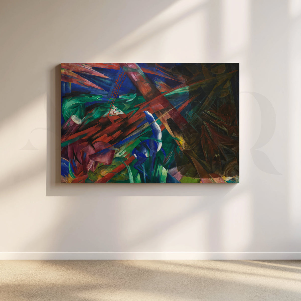 Dynamic Expressionist Canvas Artwork – Asha Art Studio
