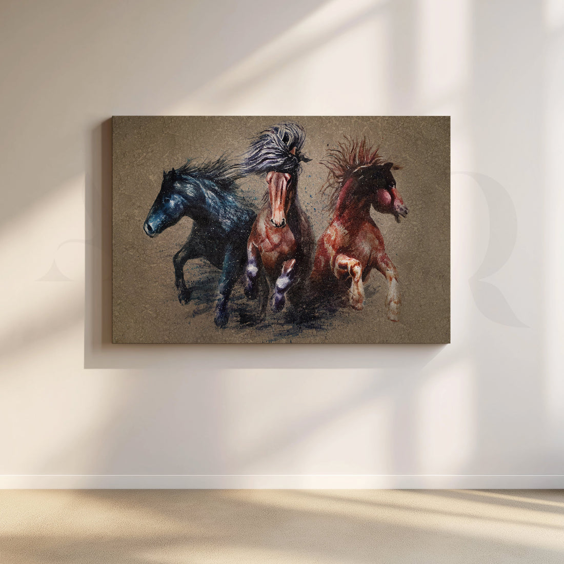 Graceful Jumps Canvas Artwork – Asha Art Studio