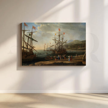 Regal Fleet at Dawn Canvas Artwork – Asha Art Studio