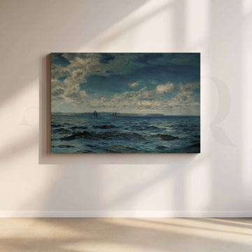 Stormy Seascape Canvas Artwork – Asha Art Studio