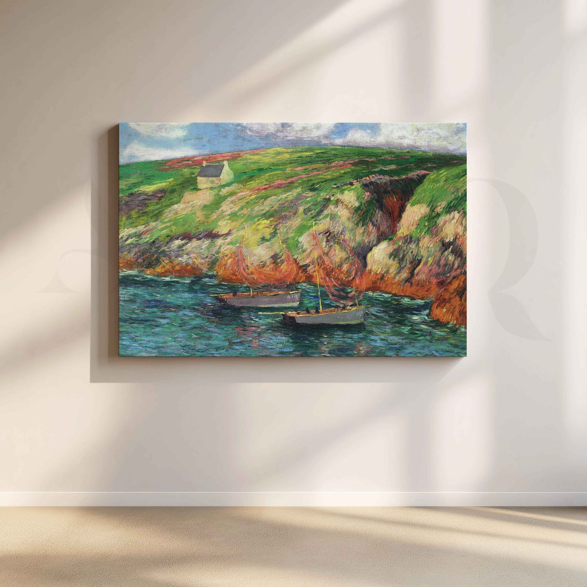 Henri Moret Coastal Cliff Canvas Artwork – Asha Art Studio