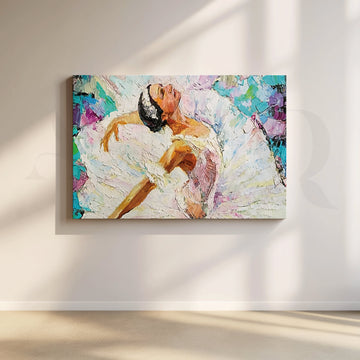 Ballerina in Motion Canvas Wall Artwork – Asha Art Studio