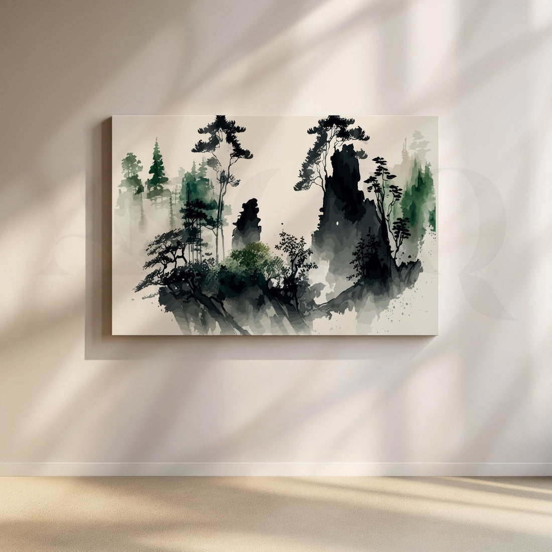 Majestic Silhouette Canvas Artwork – Asha Art Studio