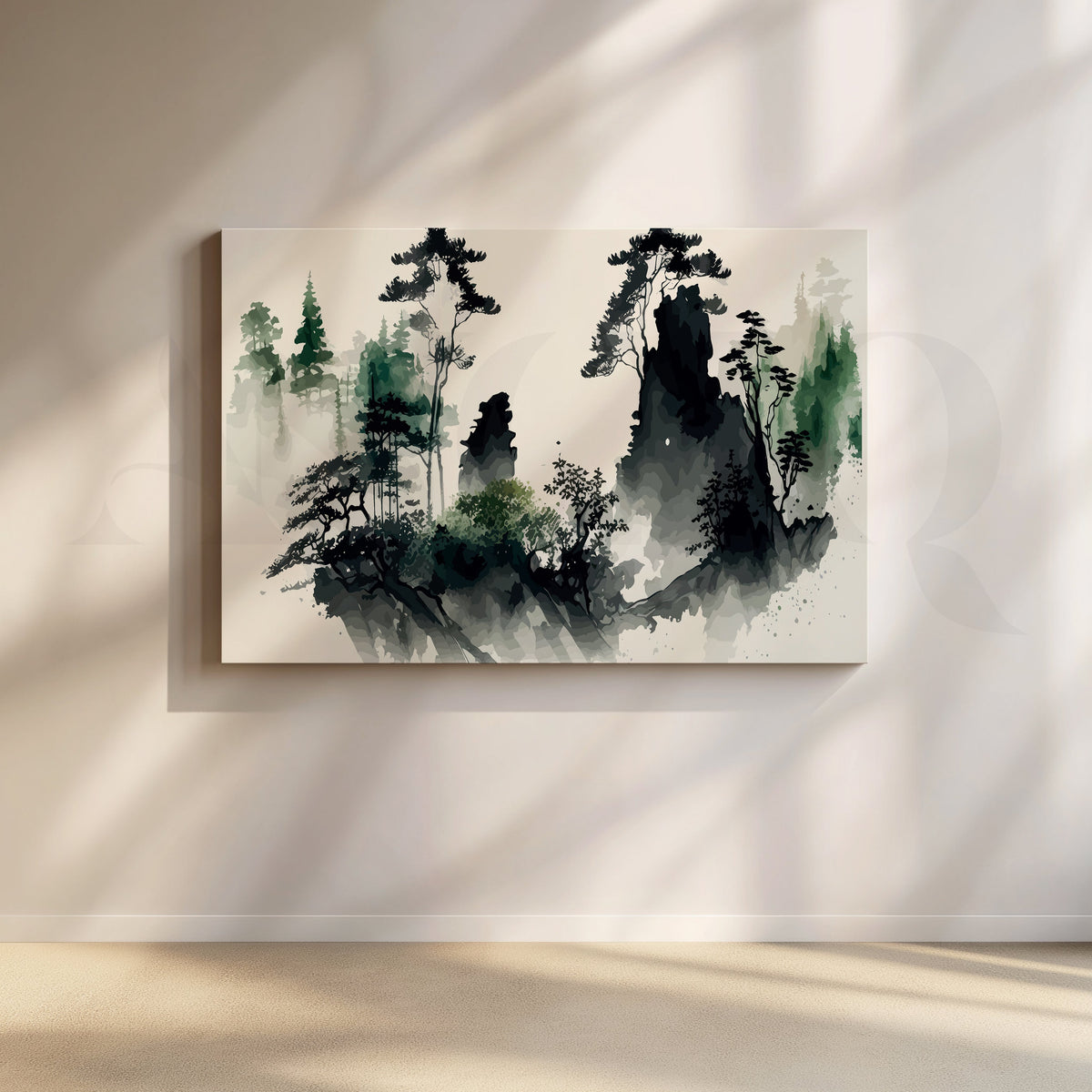 Majestic Silhouette Canvas Artwork – Asha Art Studio