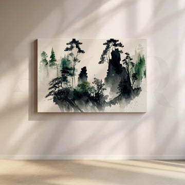 Majestic Silhouette Canvas Artwork – Asha Art Studio