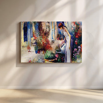 Nurturing Life Canvas Artwork – Asha Art Studio
