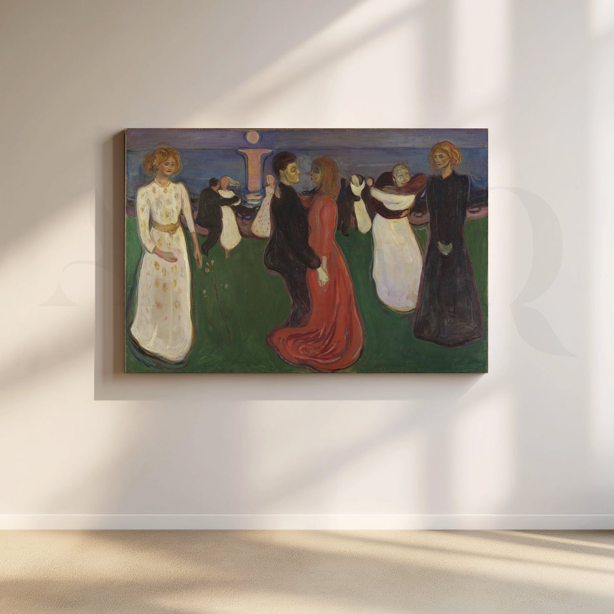 The Dance of Life (Edvard Munch) Canvas Artwork – Asha Art Studio