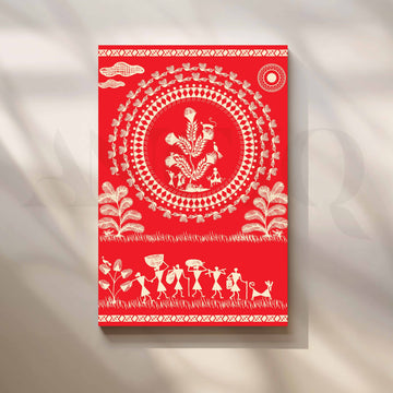 Warli Tree of Life Artwork – Asha Art Studio