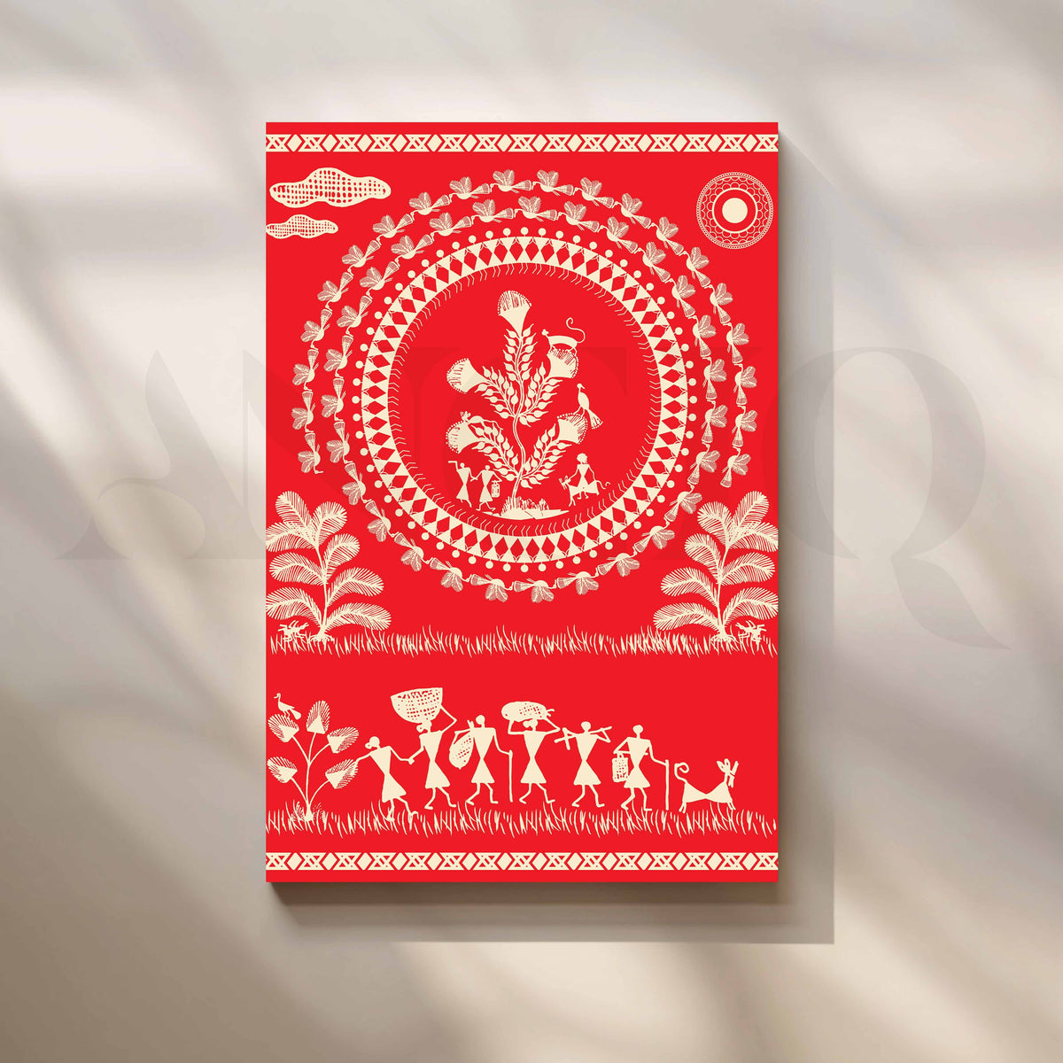 Warli Tree of Life Artwork – Asha Art Studio