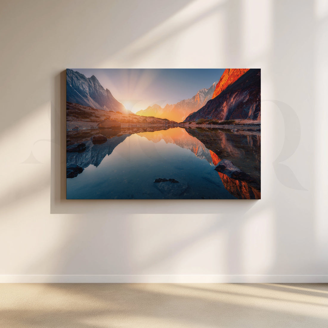 Majestic Dawn Canvas Artwork – Asha Art Studio
