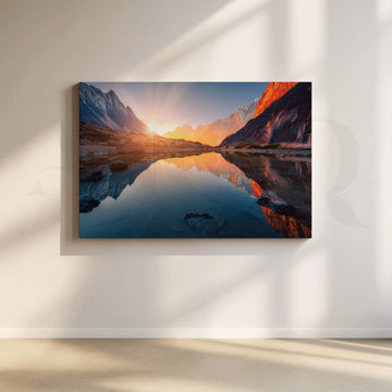 Majestic Dawn Canvas Artwork – Asha Art Studio