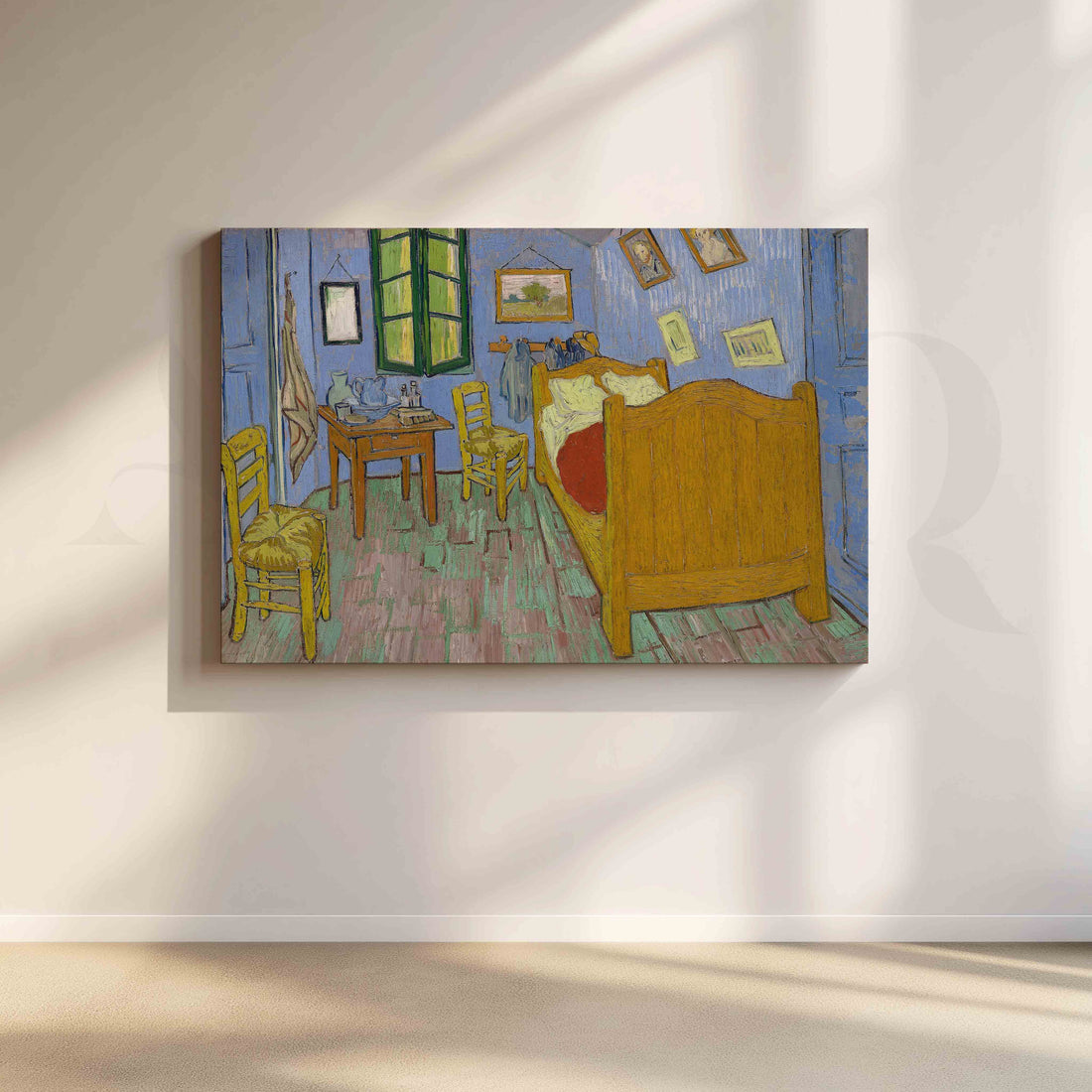Bedroom in Arles Post-Impressionist Canvas Artwork – Asha Art Studio
