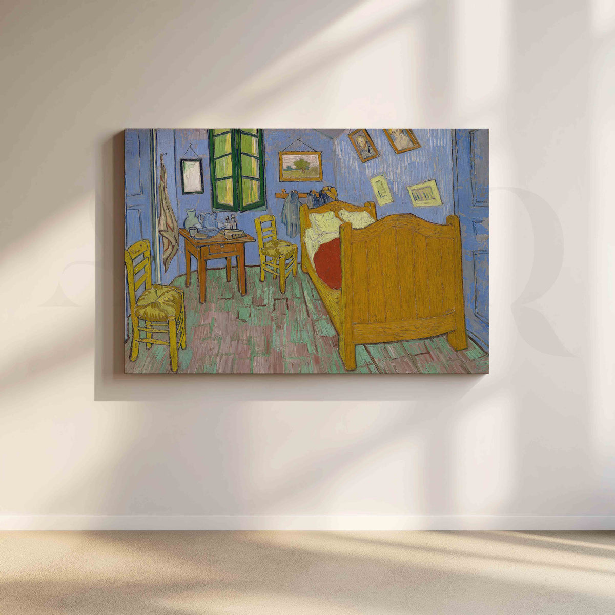 Bedroom in Arles Post-Impressionist Canvas Artwork – Asha Art Studio