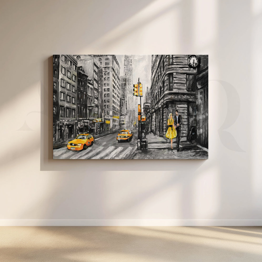 Pulse Beneath the Skyline Canvas Artwork – Asha Art Studio