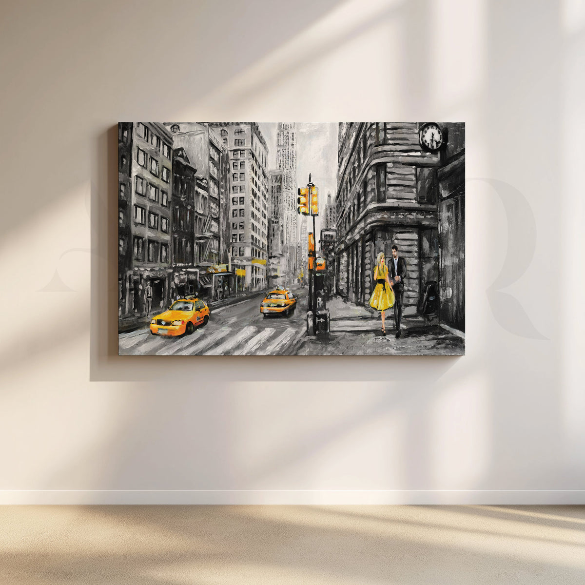 Pulse Beneath the Skyline Canvas Artwork – Asha Art Studio