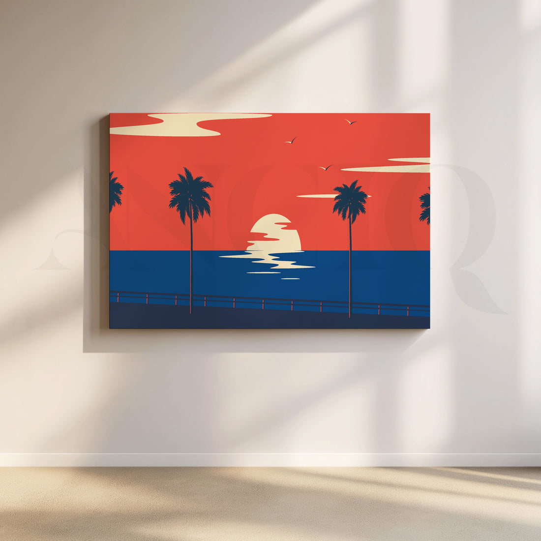 Radiant Horizons Canvas Artwork – Asha Art Studio