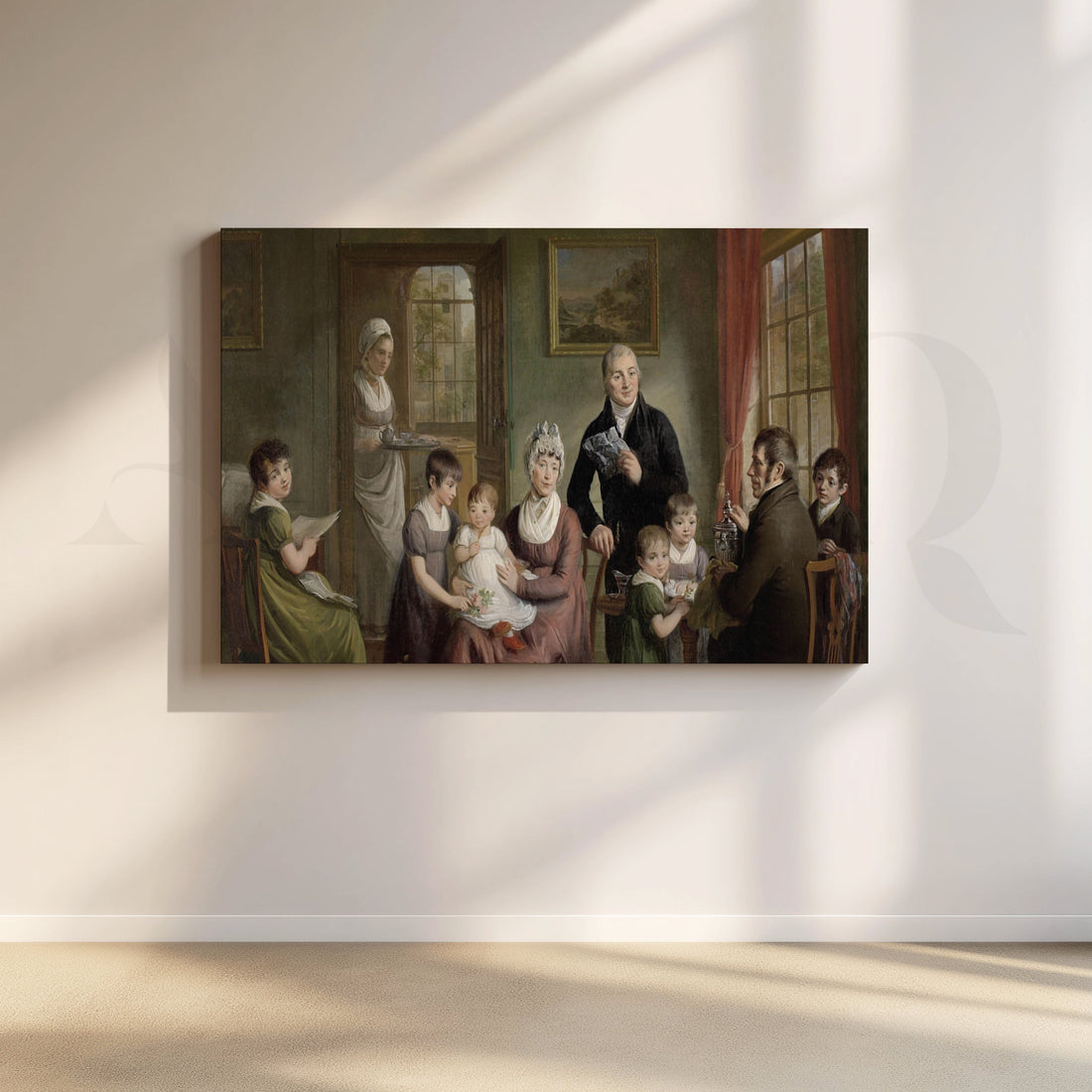 Family of Adrianus Bonebakker Canvas Artwork – Asha Art Studio