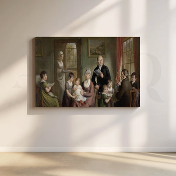 Family of Adrianus Bonebakker Canvas Artwork – Asha Art Studio
