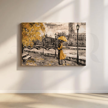 Romantic Rendezvous Canvas Artwork – Asha Art Studio