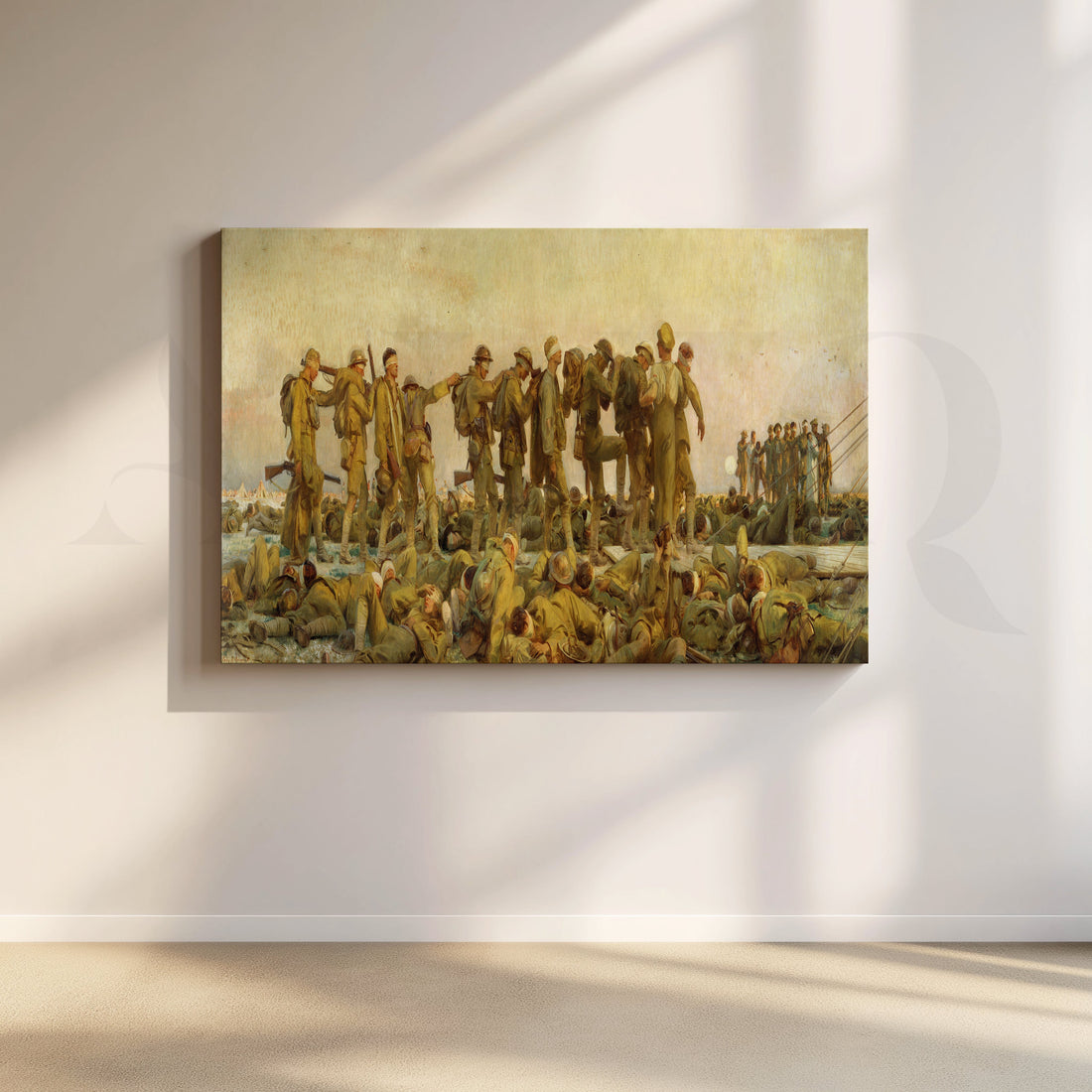 Gassed – Aftermath of War Canvas Artwork – Asha Art Studio