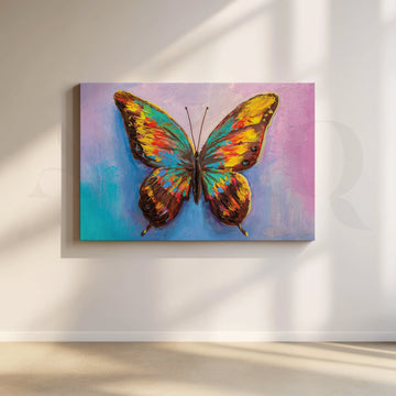 Fluttering Kaleidoscope Canvas Artwork – Asha Art Studio