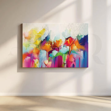 Tulip Wonderland Canvas Artwork – Asha Art Studio