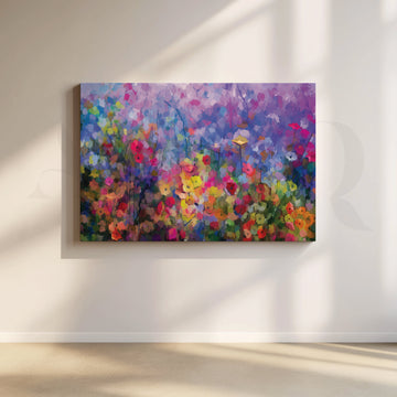 Vibrant Floral Symphony Artwork – Asha Art Studio