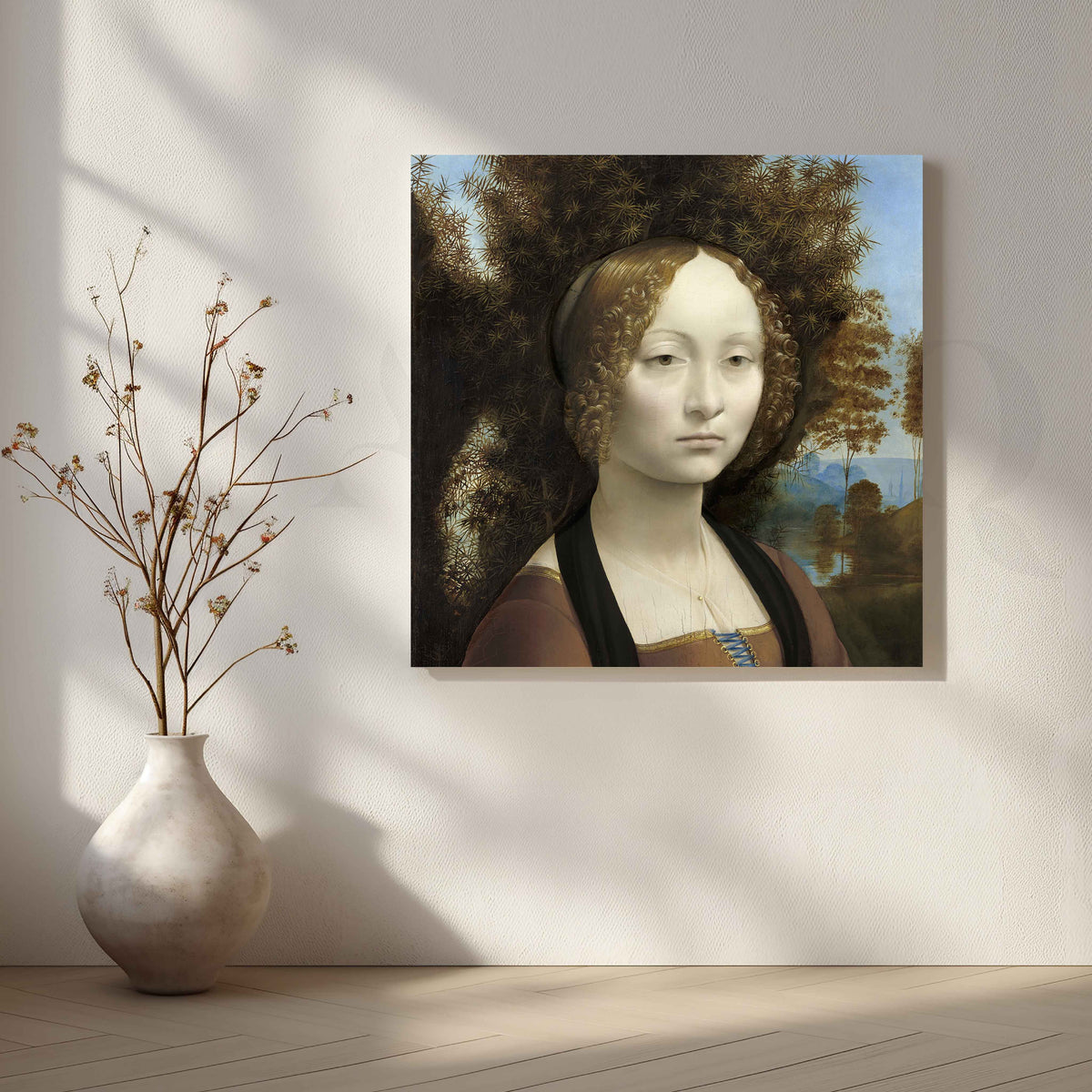 Ginevra de’ Benci Canvas Artwork – Asha Art Studio