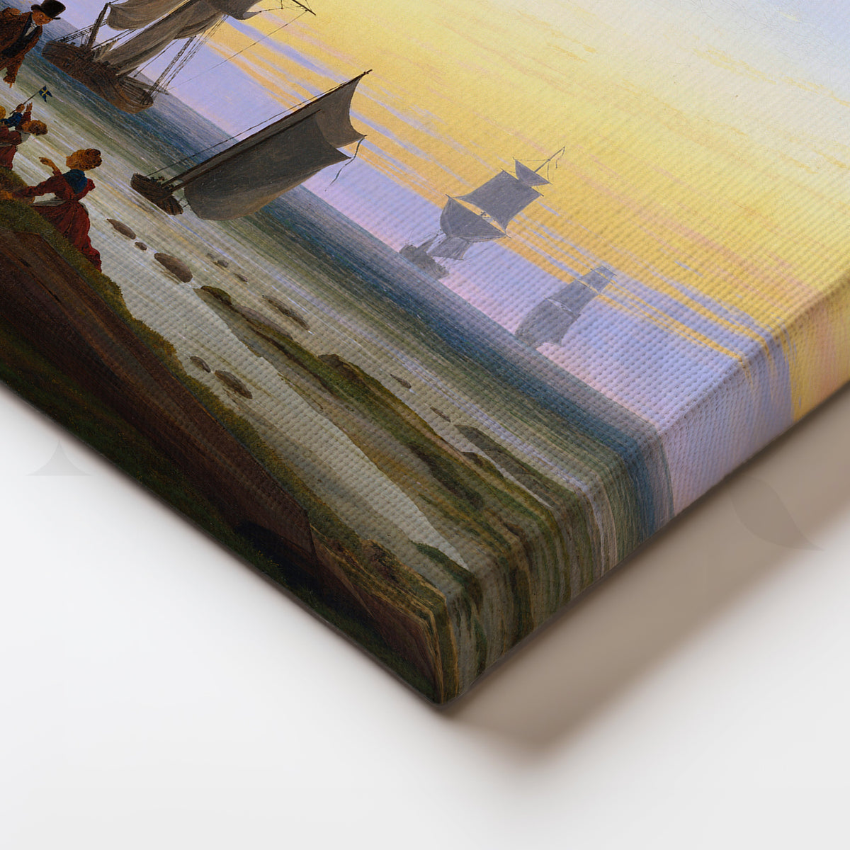 Harbor Gatherings at Sunset Artwork – Asha Art Studio – Image 2