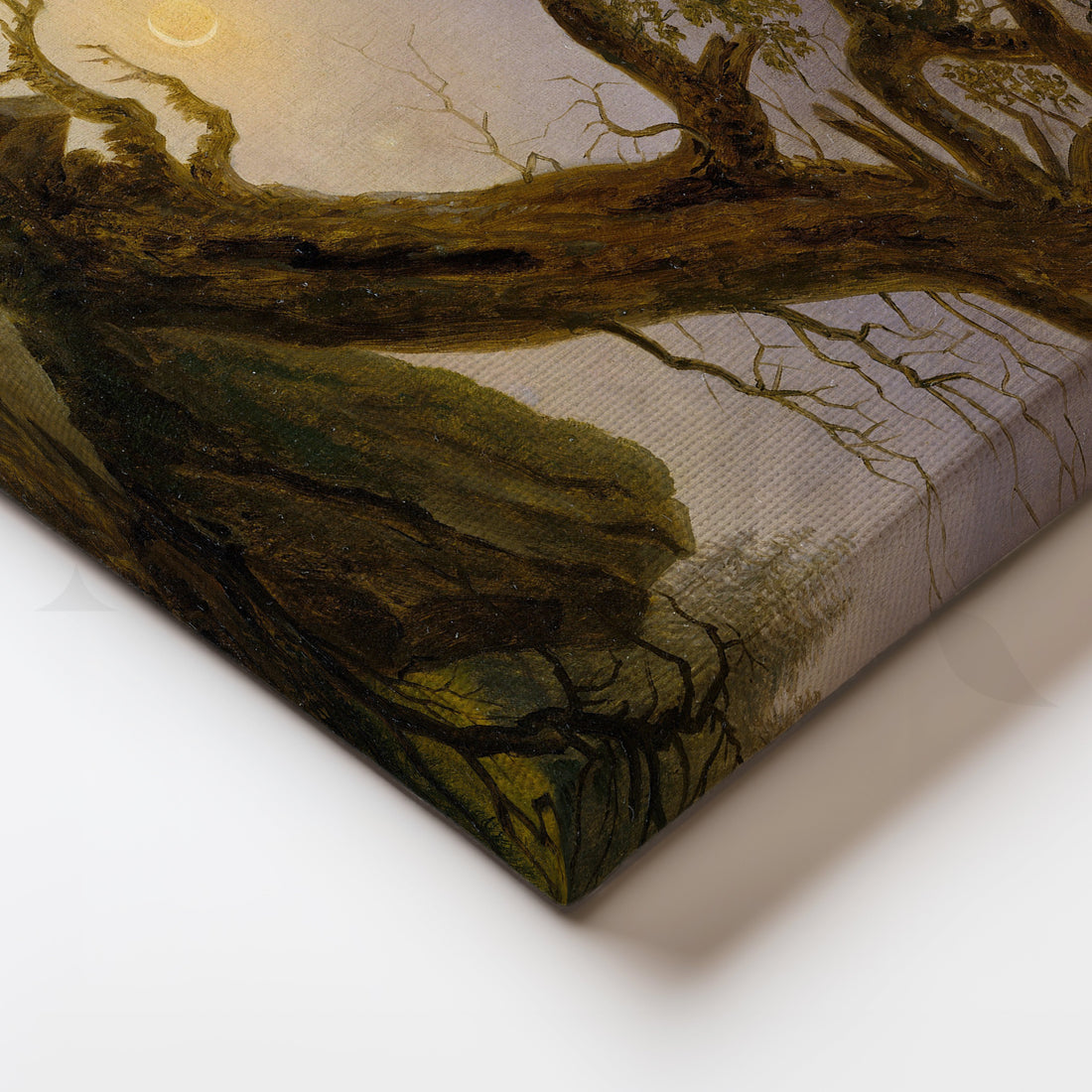 Moonlit Contemplation Canvas Artwork – Asha Art Studio