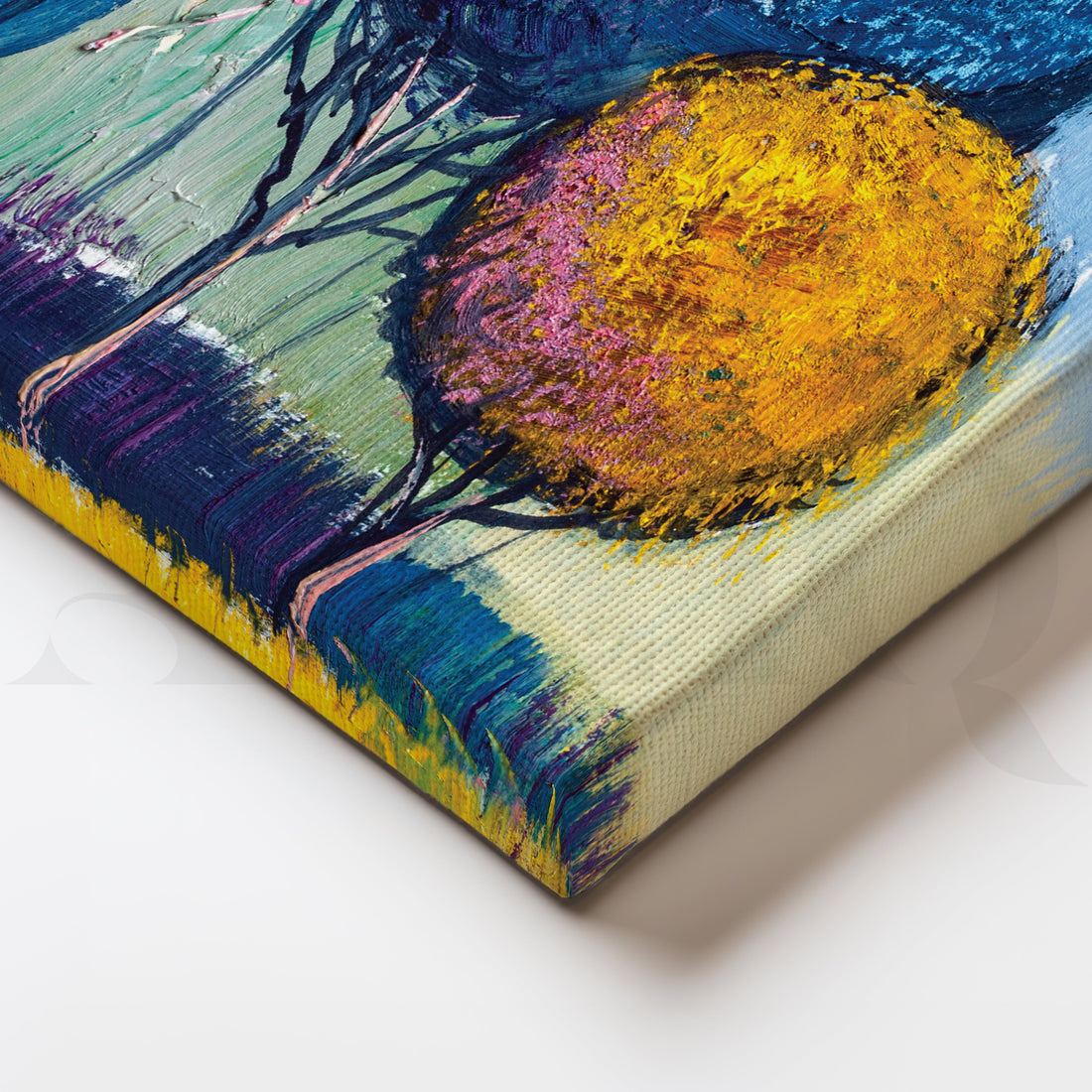Majestic Serenity Canvas Abstract Artwork – Asha Art Studio