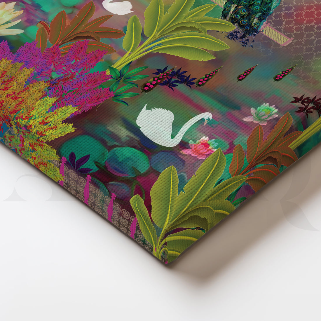 Peacocks and Paisleys Canvas Artwork – Asha Art Studio