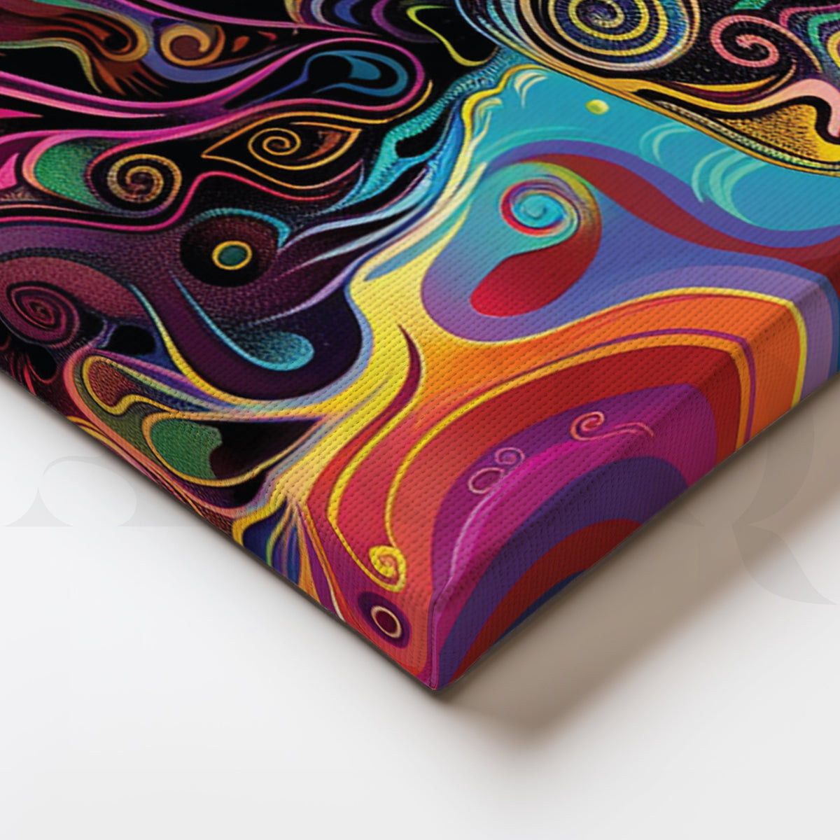 Pup in Paint Canvas Wall Artwork – Asha Art Studio – Image 2