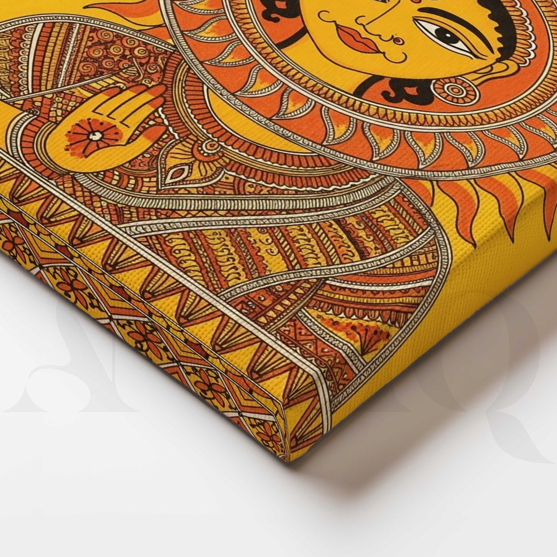 Surya Dev Traditional Madhubani Artwork – Asha Art Studio
