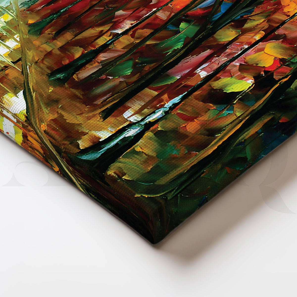 Love Amidst the Abstract Storm Canvas Artwork – Asha Art Studio – Image 2