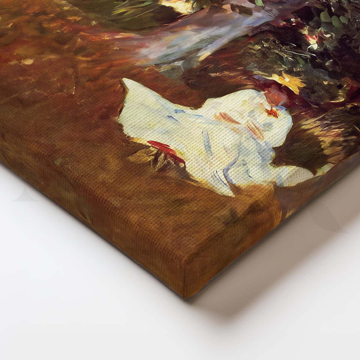 Monet Painting Outdoors Canvas Artwork – Asha Art Studio – Image 2