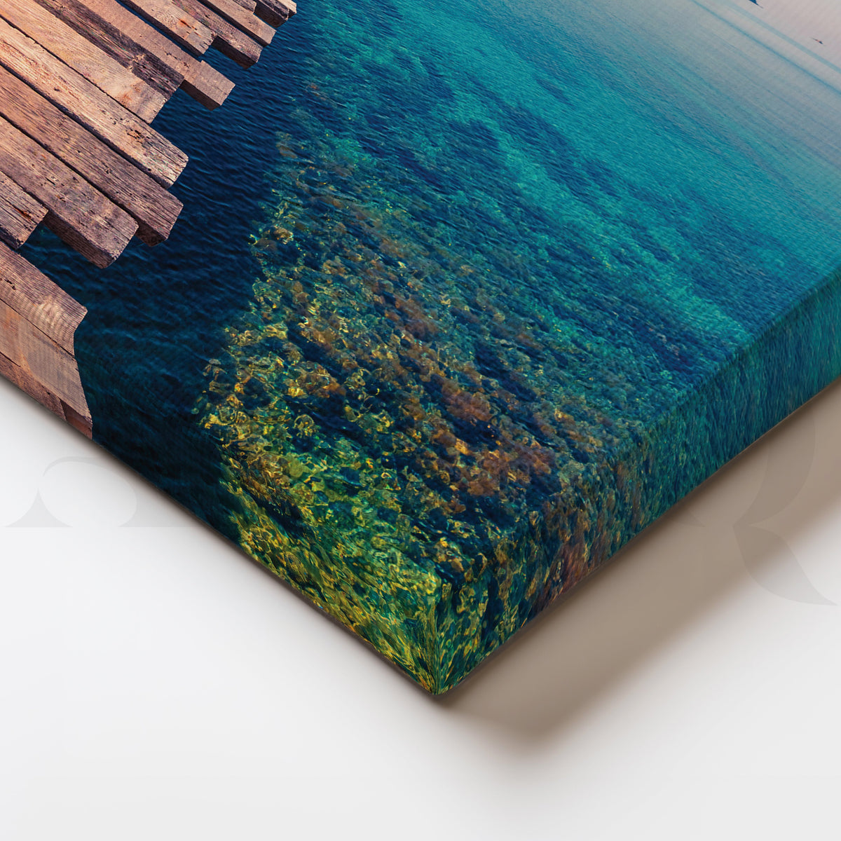 Azure Waters Canvas Artwork – Asha Art Studio – Image 2
