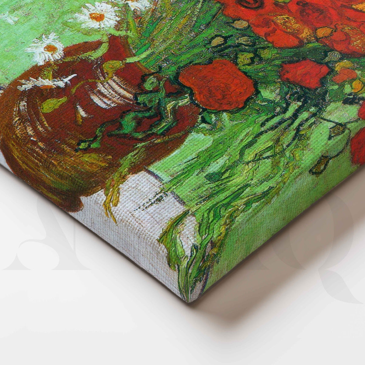 Van Gogh Red Poppies Canvas Artwork – Asha Art Studio – Image 2
