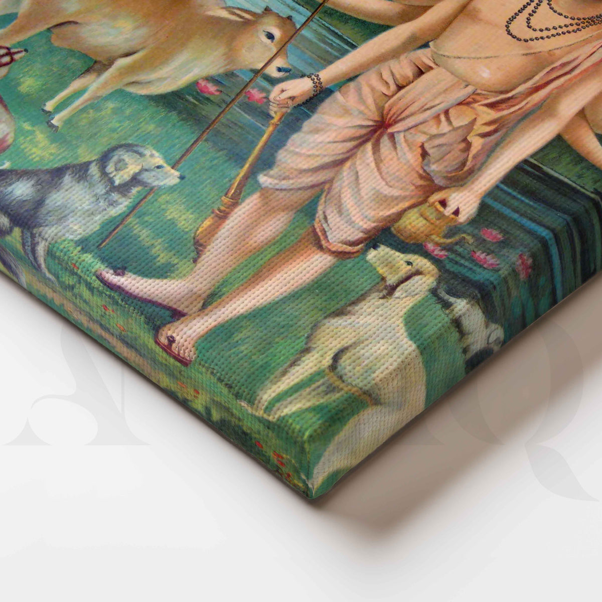 Lord Dattatreya by Raja Ravi Varma Canvas Artwork – Asha Art Studio – Image 2